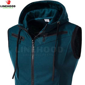<b>Men's</b> <b>Sleeveless</b> <b>Hoodies</b> High Quality 100% Cotton Blended New Design for Winter - Product Image 3