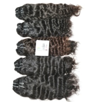 Extensions de cheveux naturels indiens ondulés Remy, double trame, bruts, vierges, fournisseur indien, prix de gros