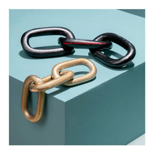 Escultura de metal de cadena de lujo para decoración de mesa de oficina al por mayor y proveedores - Product Image 1