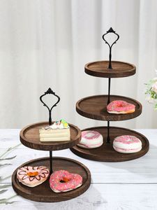 Support à gâteaux à étages en bois |   Finition artisanale de haute qualité |   Prix de gros en vrac - Product Image 2