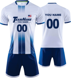 Conjunto de Entrenamiento de Fútbol Personalizado, Camisetas de Fútbol Unisex de Manga Corta, Uniformes de Fútbol de Alta Calidad 100% Poliéster - Product Image 4