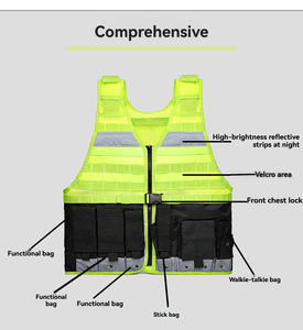 Chaleco Táctico de Seguridad Transpirable para Hombre, Chaleco Táctico Reflectante para Exteriores, Chalecos Tácticos de Protección para Exteriores - Product Image 3