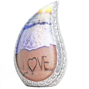 Cenizas para adultos con acabado pulido, urnas de cremación en forma de lágrima, diseño de lágrima, urnas de cremación de latón hechas en la India - Product Image 4