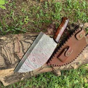 Cuchillo de carnicero de cocina profesional hecho a mano de acero inoxidable | cuchillo de carnicero de Damasco usado a diario al por mayor - Product Image 4