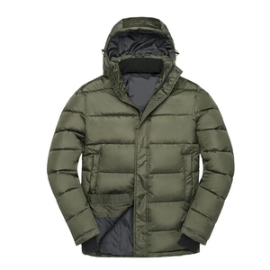 Warm Custom Puffer <b>Jacket</b> Bubble Coat Cotton Padded Parka <b>Jacket</b> for <b>Men</b> Durable Winter Outerwear for <b>Travel</b> - Product Image 4