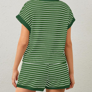 Conjunto de Ropa Casual de Moda para Mujer, Top Corto y Pantalones Cortos, Conjunto de Dos Piezas, Transpirable, Diseño Personalizado - Product Image 3