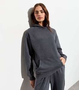 Nueva Llegada Sudadera con Capucha Casual para Mujer, Estilo Vintage con Lavado Ácido, Personalizada, Oversize, Transpirable, 100% Algodón Felpa, Cuello con Capucha, Invierno - Product Image 2