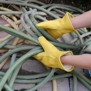 Gants isolés Gants de travail en cuir d'hiver Hommes Isolés par temps froid avec doublure polaire Gant de travail thermique chaud pour congélateur - Product Image 6