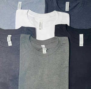 Camiseta Lisa para hombre Camiseta básica de manga corta para hombre Camisetas de trabajo de punto - Product Image 5