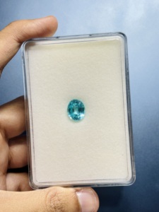 Gema Azul Paraiba Cultivada en Laboratorio, Corte Ovalado, Suelta, para Joyería, Regalo, Anillo, Collar, Certificación IGI, 6x8 7x9 8x10 10x12mm - Product Image 2