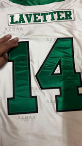 Uniforme de fútbol americano de diseño personalizado conjunto de jóvenes completo sublimación aparejos de sarga bordado trabajo impreso - Product Image 5