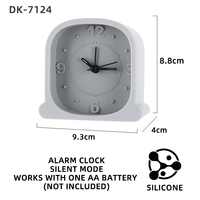 Réveil électronique moderne en silicone antichoc et résistant aux chutes, nouveau style simple, pour chambre d'enfant et table à manger 2