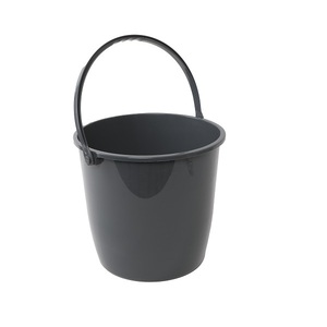 12L Durable PP <b>Plastic</b> Round Water <b>Bucket</b> with Lid Floor Mopping Pail Made in Turkey - Product Image 1