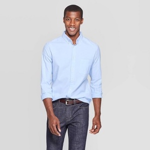 Camisa de vestir para hombre, ropa informal de algodón y poliéster, venta al por mayor, 2023 - Product Image 5
