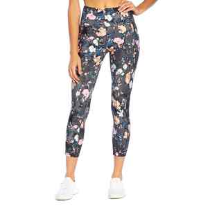 Leggings Deportivos de Cintura Alta con Logotipo Personalizado de Alta Calidad, Pantalones de Yoga con Estampado por Sublimación para Mujer - Product Image 1