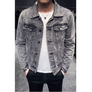 Veste en jean décontractée pour homme, coupe ajustée, best-seller, design élégant, haute qualité, vêtement d'extérieur tendance - Product Image 3