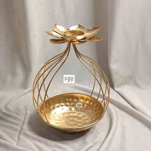 คุณภาพที่แตกต่างกันตกแต่งชามดอกไม้การออกแบบที่ทันสมัยสีทองสําเร็จรูปหรูหราทองเหลือง urli สําหรับตกแต่งงานปาร์ตี้ - Product Image 6