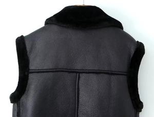 High Quality Custom Style Waterproof Canvas PU Leather <b>Winter</b> <b>Vest</b> <b>Men</b> Plus Size Quick Dry Reversible Outdoor Motorcycle Use - Product Image 3