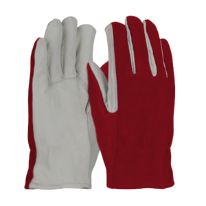 Gants de travail de conducteur les plus populaires respirants résistants à l'abrasion fabriqués en cuir fendu de vache en grain de chèvre-sécurité industrielle personnelle - Product Image 2