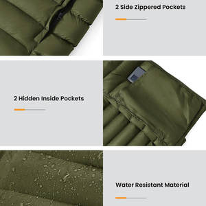 Solid Color Quick Dry New Design Fashionable Cotton <b>Men's</b> <b>Jackets</b> New Style <b>Summer</b> Long Sleeves Front Zipper Puffer <b>Jacket</b> <b>Men</b> - Product Image 3