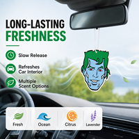 Tablettes désodorisantes pour voiture de qualité supérieure, personnalisables avec votre propre design de portrait, à la menthe, à la noix de coco et au citron, longue durée, pour les nez sensibles