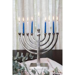 Metal Crafts <b>Candlestick</b> Stand Decorative Metal Silver Candle <b>Holder</b> Cheap Price Home Decoration Accessories 9 Arms Menorah - Product Image 3
