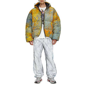Best Selling High Quality Custom Made Solid Color <b>Men's</b> Puffer <b>Jacket</b> Hooded Winter Outdoor Use - Product Image 6