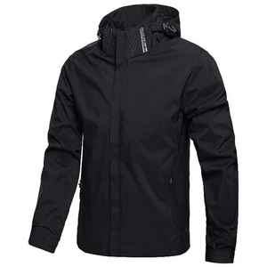 Veste imperméable extérieure réfléchissante avec capuche Manteau de sécurité coupe-vent respirant pour une utilisation nocturne - Product Image 2