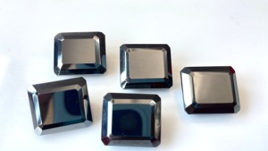Hematita Natural 16X18mm Octágono Facetado Calidad AAA-Hematita Octágono - Product Image 5