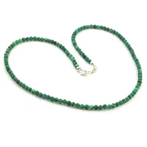 Collier ras du cou unisexe tendance pour usage quotidien, en alliage de cuivre vintage avec perles de pierre naturelle, chaîne à maillons, style religieux classique, pour fêtes - Product Image 1