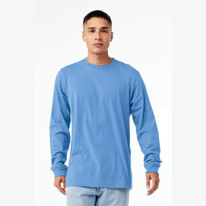 "Camiseta de manga larga Carolina Blue Unisex Heather CVC-52% Airlume Cotton, 48% Poly, 4,2 Oz" - Product Image 1