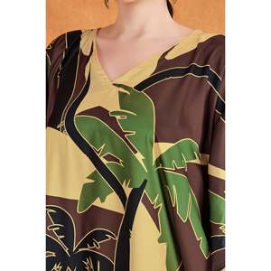 Plamscape Caftan en satin doux pour femmes Vêtements de nuit confortables - Product Image 3