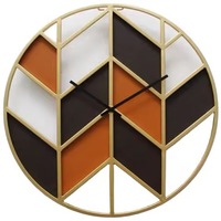 Horloge murale mécanique simple moderne en métal de luxe, étanche, pour hôtel, maison et salon