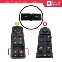 غطاء زر رفع النافذة الرئيسي BDP1096، قطعتان، أمامي يسار، 81258067092، لشاحنات سلسلة TG