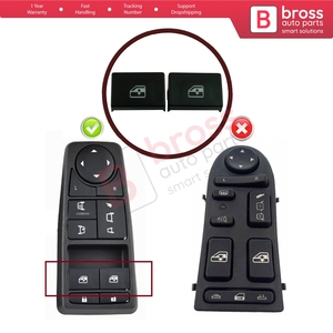 ฝาครอบปุ่มสวิตช์ยกกระจกหน้าต่าง BDP1096 2 ชิ้น ด้านหน้าซ้าย 81258067092 สำหรับรถบรรทุก TG Series - Product Image 5