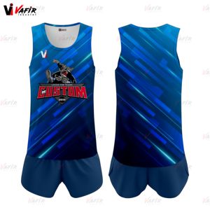 2025 uniformes atléticos de Atletismo de pista y campo sin mangas personalizados camiseta y logotipo de equipo de diseño corto vafir Industry Pakistan - Product Image 1