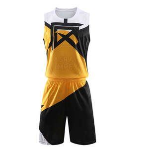 Uniformes de baloncesto personalizados de poliéster 100%, opción de talla grande de último diseño para jugadores de baloncesto de verano, cree su propio uniforme - Product Image 1
