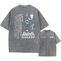 T-shirts pour hommes de qualité supérieure, délavés à l'acide, surdimensionnés, style streetwear, légers, écologiques, séchage rapide, 100% coton, logo personnalisé