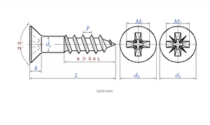 Đồng thau Phillip chìm kim loại chủ đề chìm đầu vít DIN 7997 OEM/ODM Có sẵn Tùy chỉnh kích thước và chiều dài cho công nghiệp - Product Image 6