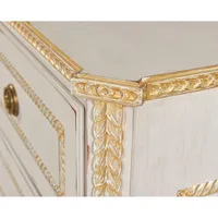 Commode à 3 tiroirs en bois massif |   Rangement classique pour chambre principale