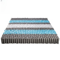 Matelas à ressorts ensachés personnalisés de haute qualité à 1, 3, 5, 7 ou 9 zones, rafraîchissants et résistants, pour écoles, hôtels, hôpitaux et chambres modernes