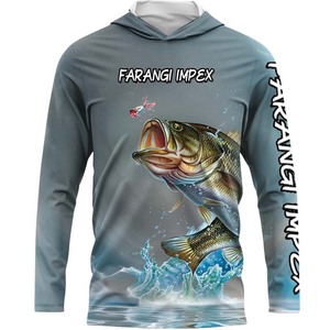 Camisetas de Pesca para Hombre, Manga Larga, con Capucha, Ropa de Caza, Protección Solar UPF 50+, Transpirable, Jersey de Pesca, Camiseta Sublimada Personalizada 2026 - Product Image 1