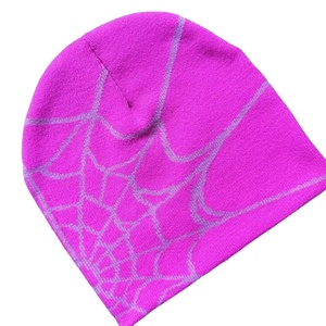 OEM personalizado diseño de logotipo de alta calidad Unisex acrílico Jacquard araña invierno Beanie sombreros pulóver cálido sombrero cráneo tejido Beanie - Product Image 6