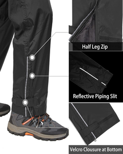 Ropa de calle, pantalones de nailon cortavientos holgados para hombre, pantalones personalizados de nailon Spandex, pantalones impermeables con cintura elástica, pijama para hombre - Product Image 4