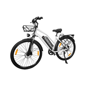 LOOKROAD L28 City Commuter <b>Electric</b> Bike 36V 23Ah Long Range Battery Dual Hydraulic Disc Brake Shimano 7 Speed Gear Front Basket - Product Image 2