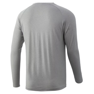 Camisas de pesca UV de manga larga para hombre, logotipo personalizado Upf 50 +, protección solar, absorbe la humedad, poliéster, logotipo personalizable - Product Image 6