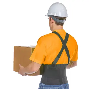 工作背部支撑-男女工业下背部疼痛保护带可拆卸吊带肩带工作带