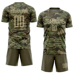 Ropa de fútbol por sublimación OEM, camisetas de fútbol de Francia, nuevo diseño, conjunto de uniformes de fútbol de camuflaje, uniformes de fútbol transpirables, 2017 - Product Image 2