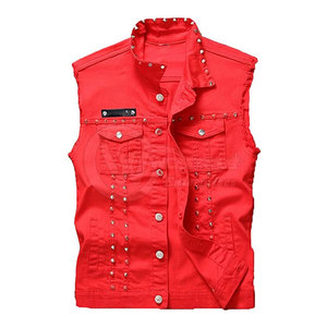 Diseño profesional Pakistán Fabricante Hombres Jeans Chaleco Casual Prendas de abrigo Mejor calidad Bolsillos delanteros Denim Jeans - Product Image 1