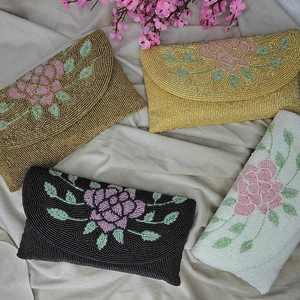 Sac à main perlé fait main, sac à main bohème perlé, sac à main perlé unique fait main avec des embellissements colorés - Product Image 5